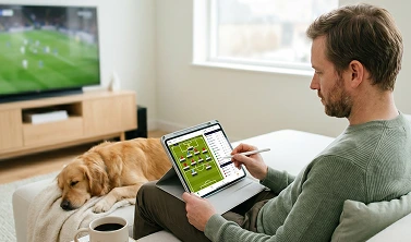 Following live scores from the sofa